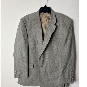Men's Gray Wool-Blend Blazer